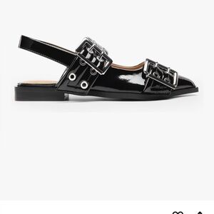 Dreams Pairs Black Slingback Women's Shoes